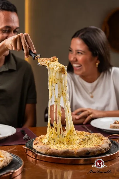 Fotografia gastronômica de pizza para a Martonelli
